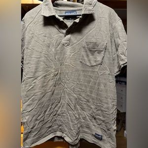 Nautica Jeans Co. Striped Polo Olive And white